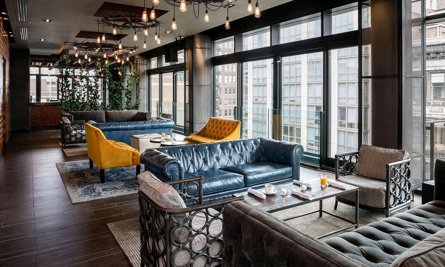Отель Royalton Park Avenue Нью-Йорк Экстерьер фото The lounge at the 12th floor